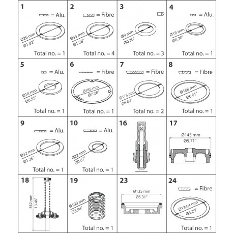 027F0572 DANFOSS REFRIGERATION Kit de Recondicionamento PMLX 100