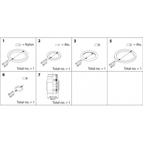 148B6060 DANFOSS REFRIGERATION Kit de reparo para SVL DN 6-10