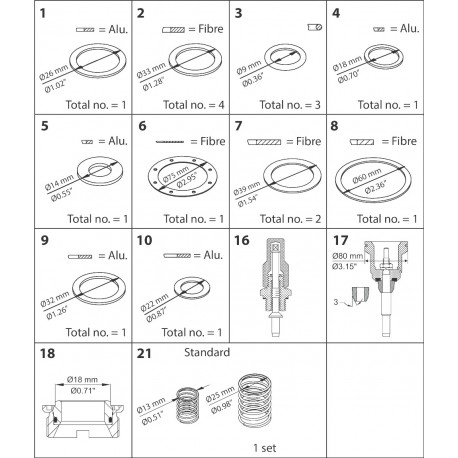 027F0631 DANFOSS REFRIGERATION PMFL 80-2 Overhaul kit