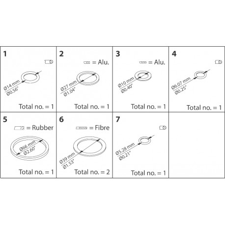 032F2326 DANFOSS REFRIGERATION Kit di ispezione, EVR/A 25