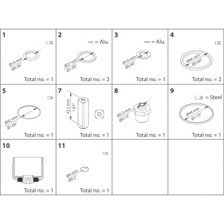 032F2334 DANFOSS REFRIGERATION Kit di riparazione, EVRA / EVRS 32