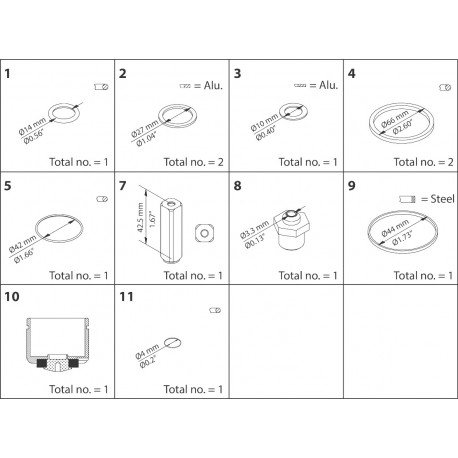 032F2335 DANFOSS REFRIGERATION Kit di riparazione, EVRA / EVRS 40