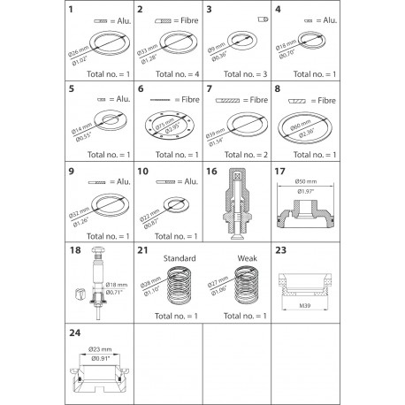 027F0669 DANFOSS REFRIGERATION PMFH 80-3 Überholungssatz