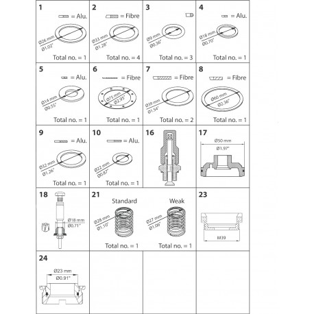027F0677 DANFOSS REFRIGERATION PMFH 80-5 Overhaul kit