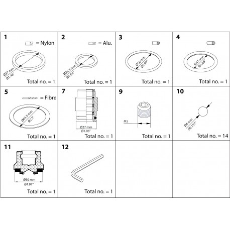 148B6153 DANFOSS REFRIGERATION Kit revisione SVA DN 50