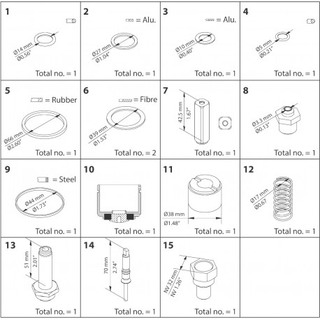 032F2340 DANFOSS REFRIGERATION Overhaul kit EVRA / EVRS 25