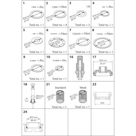 027F0700 DANFOSS REFRIGERATION PMFH 80-7 Overhaul kit
