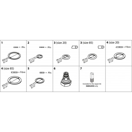 068G2053 DANFOSS REFRIGERATION Orifice insert TEA 20-5