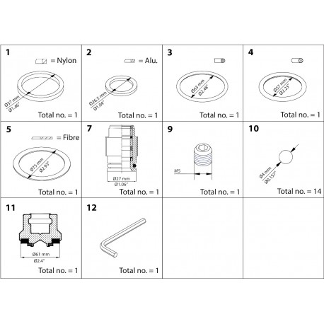 148B6154 DANFOSS REFRIGERATION SVA Overhaul kit DN 65