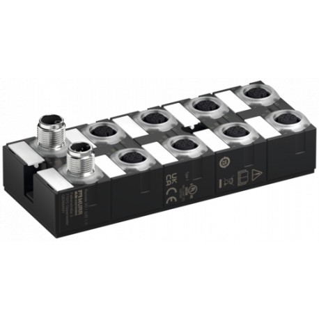 59838 MURRELEKTRONIK MVP12-P6 DIO8 DIO8 8xM12A IOLA12 PL5 E0IO-Link Class A Hub + Ext.