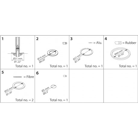 032F2344 DANFOSS REFRIGERATION Ремкомплект, EVRAT / EVRST 15