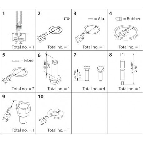 032F2348 DANFOSS REFRIGERATION Kit de révision EVRAT/EVRST 20