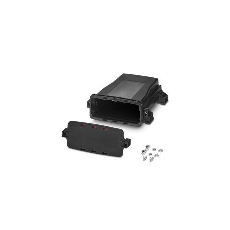 ECS-SKT-122X169-S-UV-9005 1457013 PHOENIX CONTACT Empty box for wall or pole mounting, black 9005, modular e..