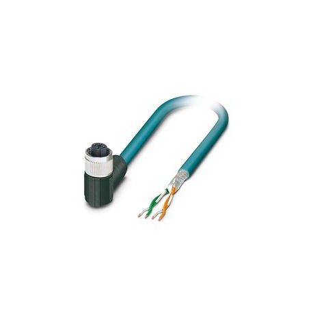 NBC- 5,0-93F/M12FRD 1192157 PHOENIX CONTACT Network cable, CAT5e Ethernet (100 MBit/s), 4-pole, shielded, fr..