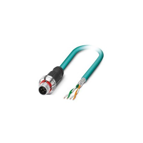 NBC-P12MSD/ 1,0-93E 1476008 PHOENIX CONTACT Network cable, CAT5 Ethernet (100 MBit/s), 4-pole, halogen-free ..