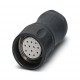 RC-12S1N12K062X 1242533 PHOENIX CONTACT M23, Conector para cabos, série: RC, Reto, revestido de plástico, bl..