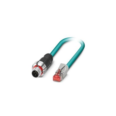 NBC-P12MSD/ 5,0-93E/R4AC 1476025 PHOENIX CONTACT Network cable, CAT5 Ethernet (100 MBit/s), 4-pole, halogen-..