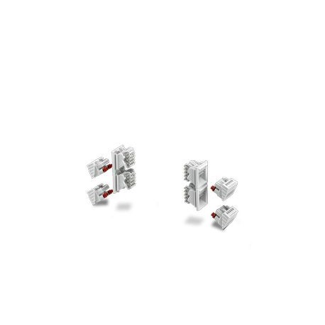 ICS-KIT-4ICC25H+4PSC5-7035 1342894 PHOENIX CONTACT Leiterplattensteckverbinder, Farbe: hellgrau