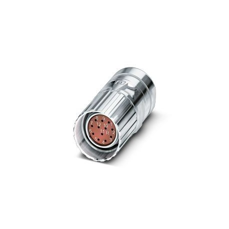 CA-12F1N8A85DUX 1243720 PHOENIX CONTACT M23, Conector de cabo, série: AC, reto, blindado: sim, Trava de para..