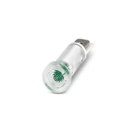 HS LCA-GR 12,5X5-F 1474409 PHOENIX CONTACT Signal light with flat connector, active, rigid, Cylindrical head..