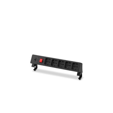 AS-WB-F/POWER STRIP 5 230-L 1193794 PHOENIX CONTACT Conector de mesa com 5 slots, cabo e interruptor para co..