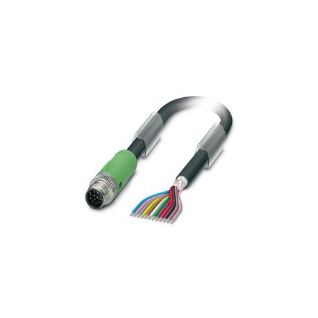 SAC-12P-MS/ 9,0-35T SH SCO 1565344 PHOENIX CONTACT Sensor/Actuator Cable, 12-Pole, M12 SPEEDCON Straight Con..