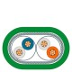 6XV1850-2JH20 SIEMENS Cabo Ethernet TP industrial 9/RJ45, cabo TP feito com 1 conector RJ45 e 1 conector ITP..