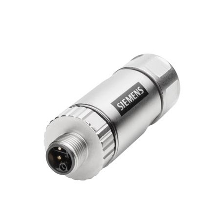 6GK1906-0EA00 SIEMENS Power M12 Plug PRO, salida de cable axial para confección en campo, inserto macho, cod..