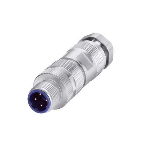 6GK1901-0DB10-6AA0 SIEMENS Conector IE M12 Plug PRO M12 com caixa metálica robusta e sistema de montagem ráp..