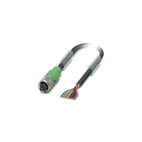 SAC-2P- 5,0-115/12P-FS SCO 1553273 PHOENIX CONTACT Sensor/actuator cable, 2-pole, halogen-free PUR, greyish ..