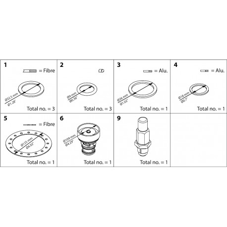 027H6028 DANFOSS REFRIGERATION Комплект капитального ремонта ICS 80