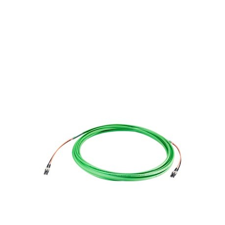 6XV1873-5CH50 SIEMENS Cabo Trailing FO 50/125, fabricado com 2 conectores LC duplex, comprimento 5 m