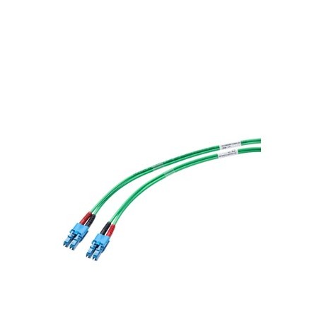 6XV1843-5FH10-0AA0 SIEMENS Cabo SM FO LC/LC 9/125, feito com conectores duplex 2 x 2 LC, comprimento 1,0 m