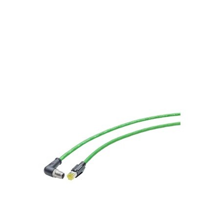 6XV1878-5SH30 SIEMENS Cabo IE TP M12-90/RJ45-180, cabo flexível IE preconf., com 1 x conector M12 (codificaç..