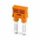 SCP 2-10 3070412 PHOENIX CONTACT Conector de cortocircuito, paso: 10,15 mm, número de polos: 2, color: naran..