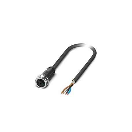 SAC-4P-10,0-PUR/P12FS SH 1476841 PHOENIX CONTACT Sensor/actuator cable, 4-pole, halogen-free PUR, greyish bl..