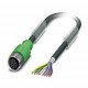 SAC-8P-50,0-PUR/M12FS SH VA 1489662 PHOENIX CONTACT Sensor/actuator cable, 8-pole, halogen-free PUR, greyish..