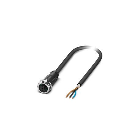 SAC-3P-10,0-PUR/P12FS SH 1476788 PHOENIX CONTACT Sensor/actuator cable, 3-pole, halogen-free PUR, greyish bl..