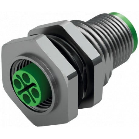 7000-P6911-0000000 MURRELEKTRONIK M12 POWER PANEL FEED THROUGH 4-pole S-CODED