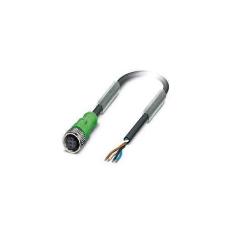 SAC-2P- 5,0-PUR/M12FS 1+2 1535795 PHOENIX CONTACT Sensor/actuator cable, 4-pole, halogen-free PUR, greyish b..