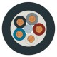 6XV1801-2C SIEMENS Control cable, 5-core Power line, stranded wire, 5 x AWG24 Delivery unit: max. 1000 m, mi..