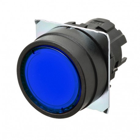 A22NZ-BNM-TAA A2270011R 661165 OMRON Pulsa.22mm, Plastic, FLUSH, MOMENTARY, Transp.BLUE, LIGHTING