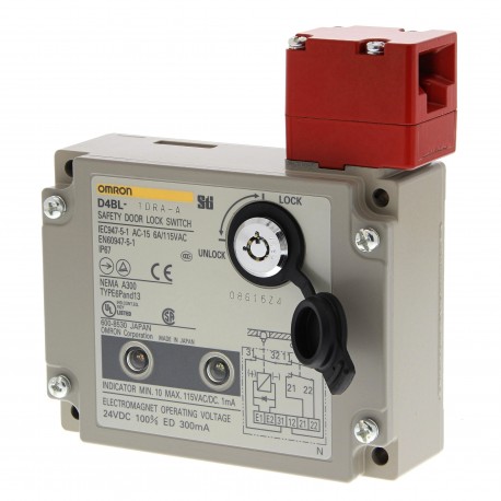 D4BL-1CRG-A D4BL0021F D4BL1CRGA OMRON Metallica 1NC/1NO+1NC 24vdc Bloqeo solenoide PG13,5