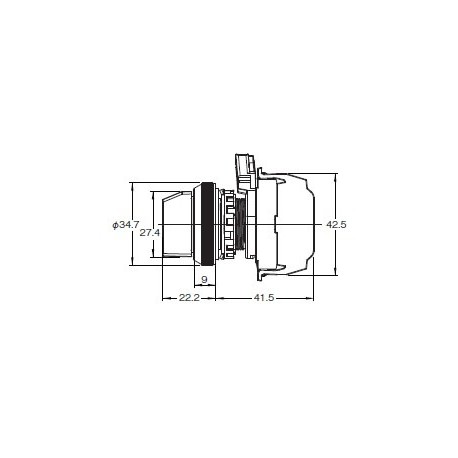 D4N-4A2GR D4NR0049D D4N4A2GR OMRON Anlauf / wiederanlaufsperre 1NC/1S Scheibe einst. M20
