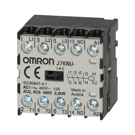 J7KNU-05-01 180 J7KN9787D J7KNU0501180 OMRON Micro-contactor, 3-pole (NA) + 1NC, 2.2 kW
