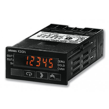 K3GN-NDC-L2 24DC K3GN1110G 227969 OMRON Medidor de panel digital, DIN48x24 mm, corriente/tensión de CC + ent..