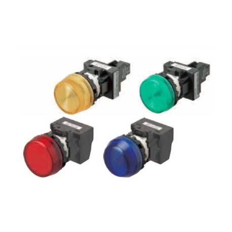M22N-BC-TGA-GE A2260115C 662879 OMRON M22N flush marker indicator, GREEN, GREEN LED 200/240 VAC