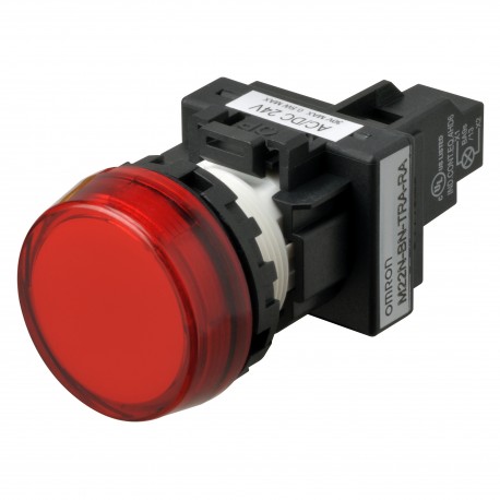 M22N-BC-TRA-RC A2260108M 662885 OMRON M22N flush marker indicator, RED, RED LED 24VAC/DC