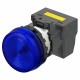 M22N-BN-TAA-AE-P A2265025A 672614 OMRON Flush M22N indicator, BLUE, BLUE LED 200/240 VAC Push-in+