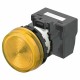 M22N-BN-TYA-YC-P A2265013H 672581 OMRON Indicador Flush M22N, AMARELO, AMARELO LED 24VAC/DC Push-in+